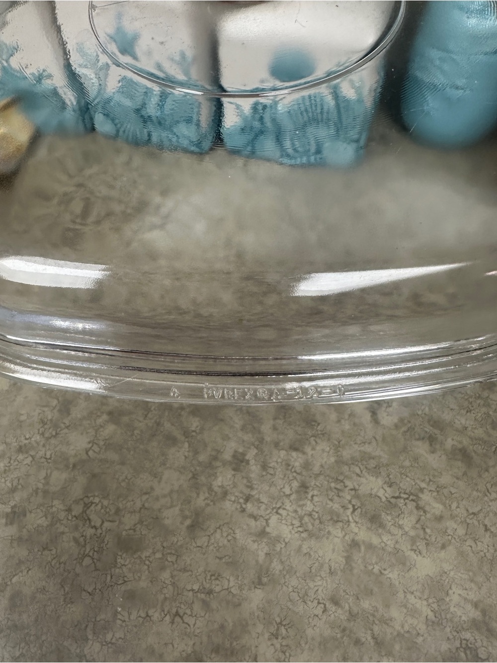 Vintage Pyrex Clear Glass Lid A-9-C